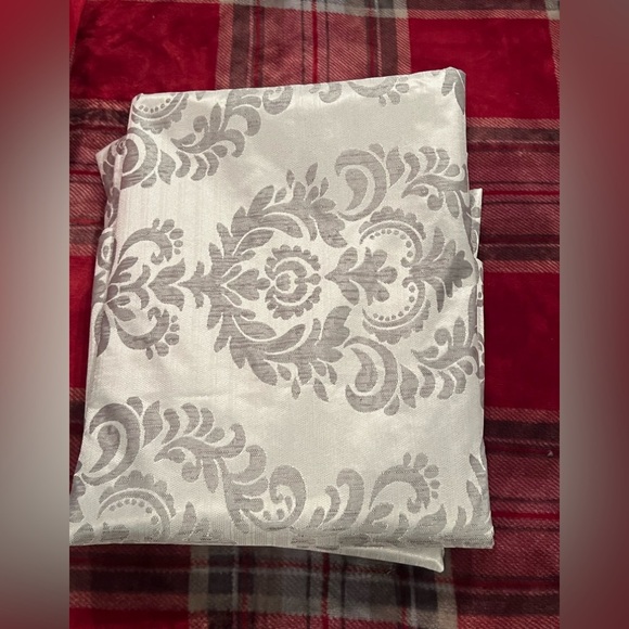 DWCN FAUX LINEN 100% blackout curtains/2 panels grey - Picture 6 of 6